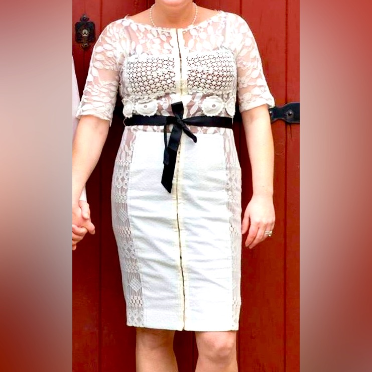 Anthropologie White Lace Dress